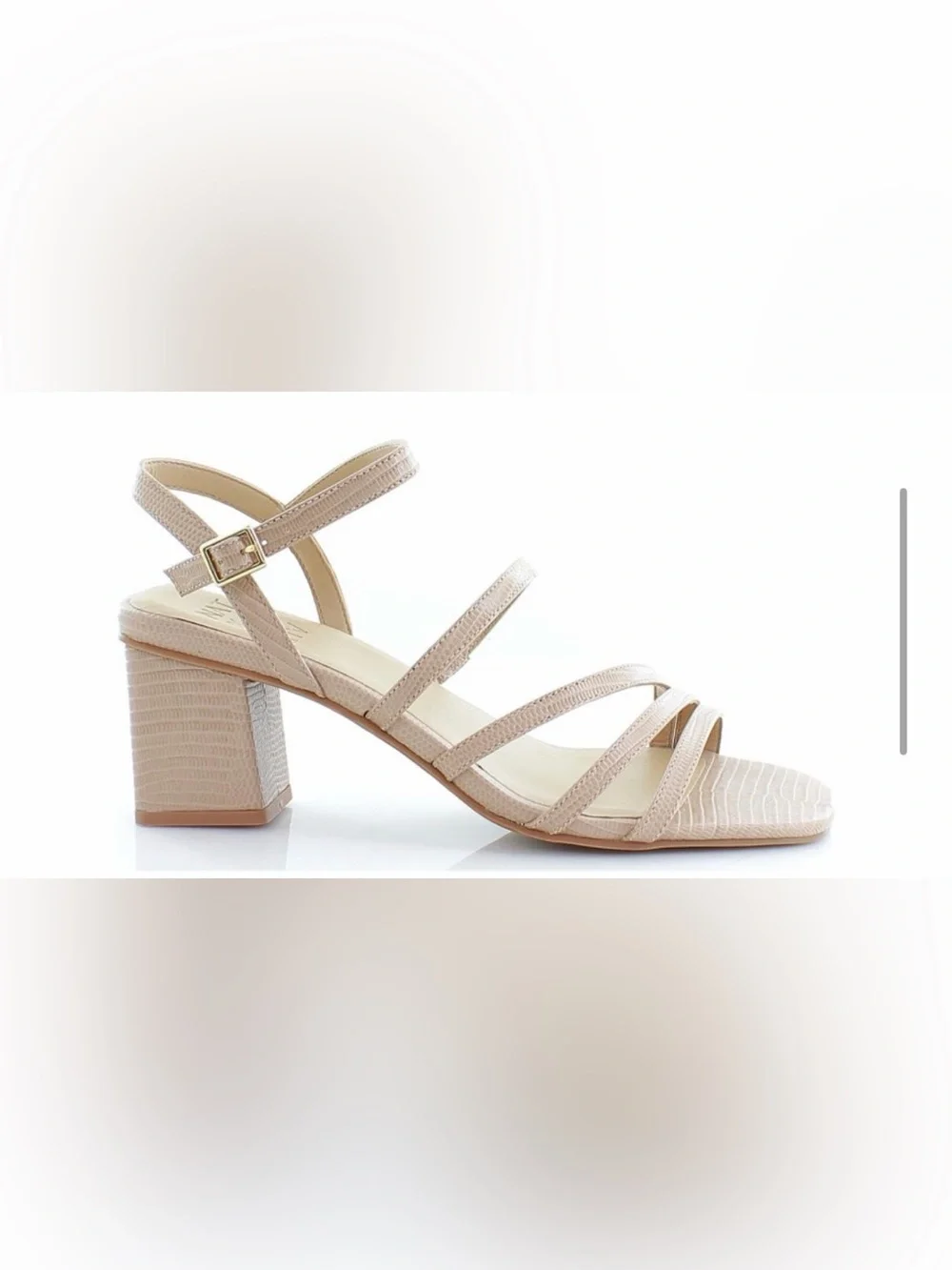 Naturalizer Women's Niko Ankle Strap Dress Sandal Crème Brulee 7.5